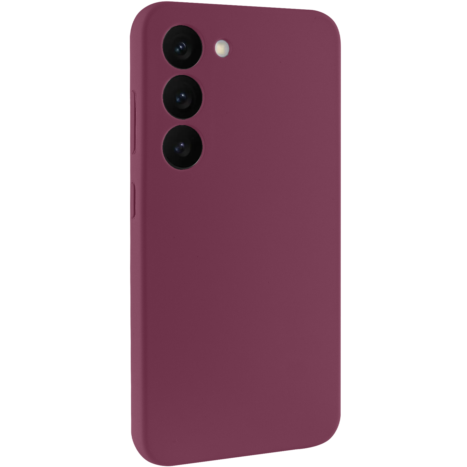 Чехол Silicone Cover Lakshmi Full Camera (AAA) для Samsung Galaxy S23, Бордовый / Plum 4, Силикон, купить оптом с доставкой