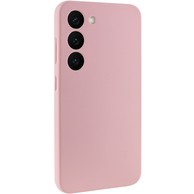 Чохол Silicone Cover Lakshmi Full Camera (AAA) для Samsung Galaxy S23, Рожевий / Pink Sand, Силікон, купити оптом з доставкою