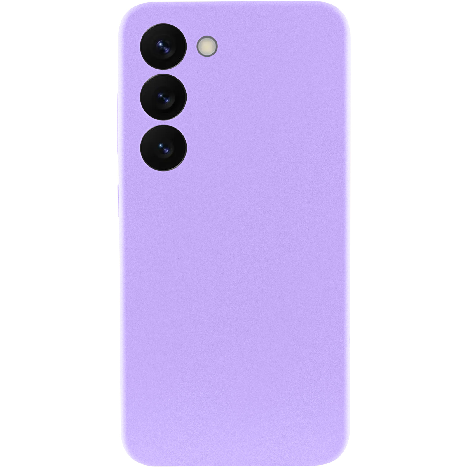 Чохол Silicone Cover Lakshmi Full Camera (AAA) для Samsung Galaxy S23, Бузковий / Dasheen 7, Силікон, купити оптом з доставкою
