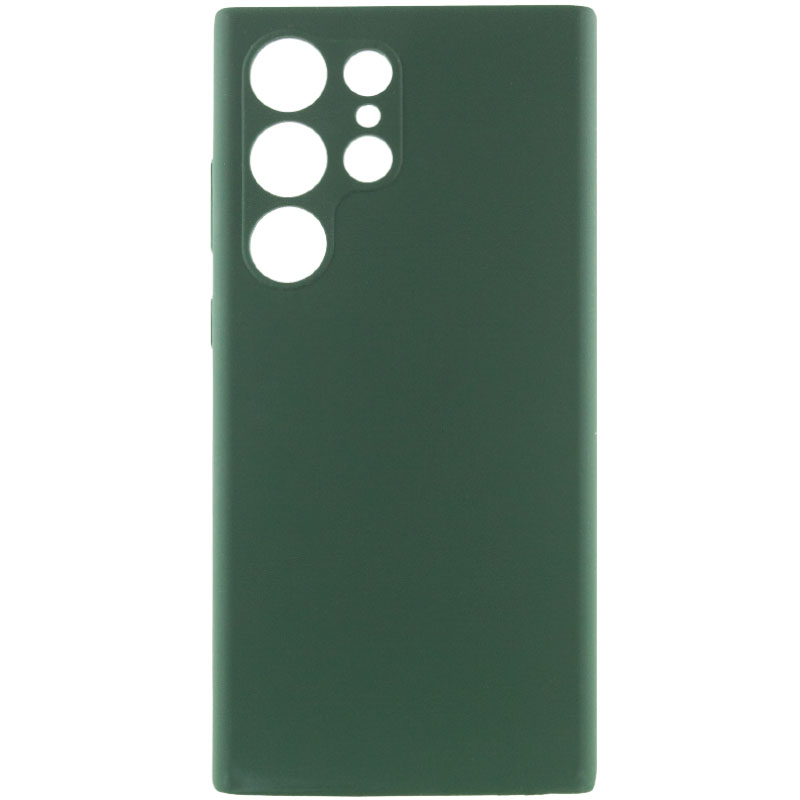 Чохол Silicone Cover Lakshmi Full Camera (AAA) для Samsung Galaxy S23 Ultra, Зелений / Cyprus Green, Силікон, купити оптом з доставкою