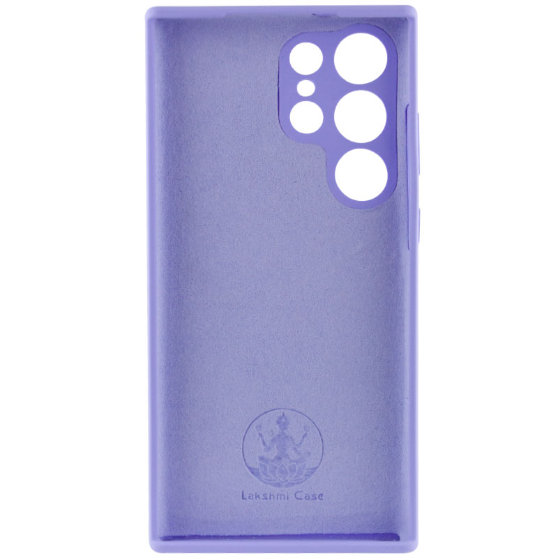 Чохол Silicone Cover Lakshmi Full Camera (AAA) для Samsung Galaxy S23 Ultra, Бузковий / Dasheen 2, Силікон, купити оптом з доставкою