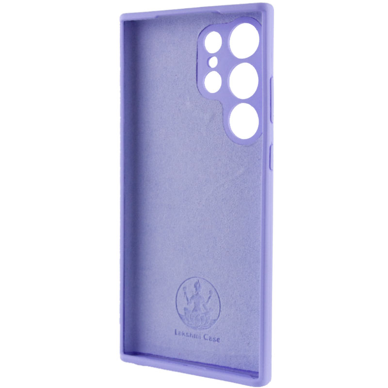 Чохол Silicone Cover Lakshmi Full Camera (AAA) для Samsung Galaxy S23 Ultra, Бузковий / Dasheen 3, Силікон, купити оптом з доставкою