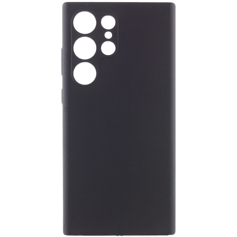 Чохол Silicone Cover Lakshmi Full Camera (AAA) для Samsung Galaxy S23 Ultra, Чорний / Black, Силікон, купити оптом з доставкою