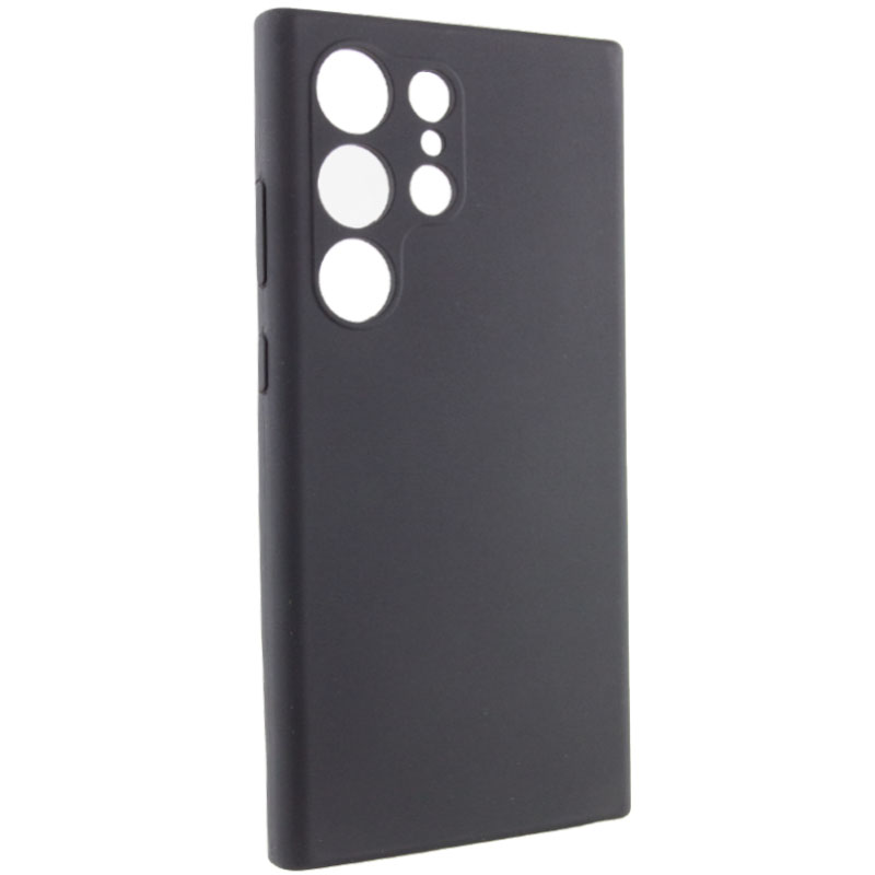 Чохол Silicone Cover Lakshmi Full Camera (AAA) для Samsung Galaxy S23 Ultra, Чорний / Black 1, Силікон, купити оптом з доставкою