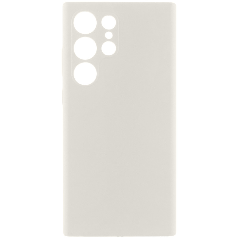 Чохол Silicone Cover Lakshmi Full Camera (AAA) для Samsung Galaxy S23 Ultra, Білий / White, Силікон, купити оптом з доставкою