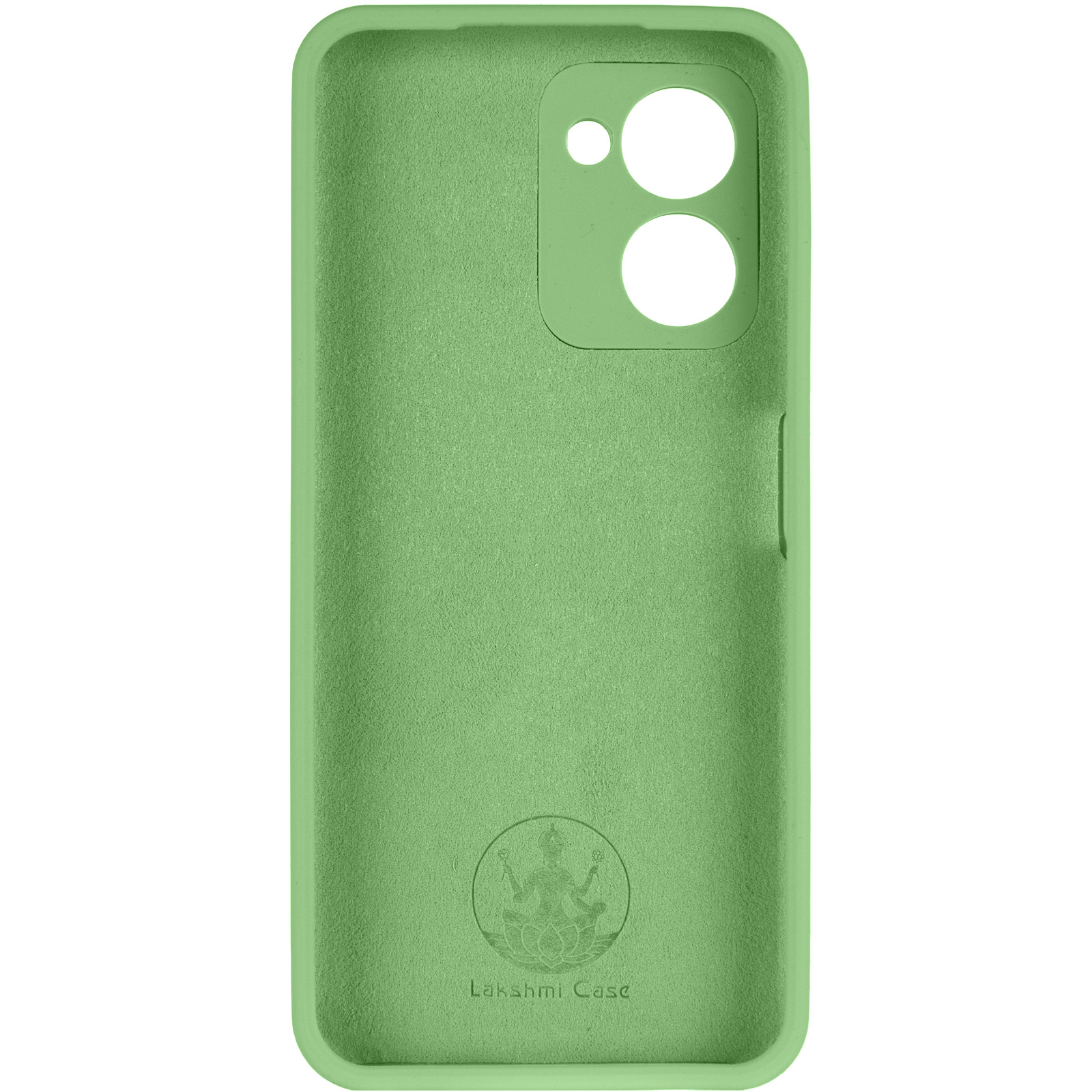 Чохол Silicone Cover Lakshmi Full Camera (AAA) для Realme C33, М'ятний / Mint 2, Силікон, купити оптом з доставкою
