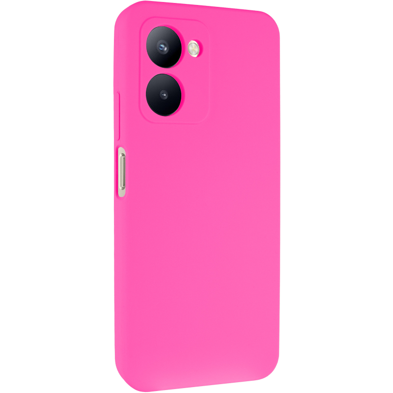 Чохол Silicone Cover Lakshmi Full Camera (AAA) для Realme C33, Рожевий / Barbie pink, Силікон, купити оптом з доставкою