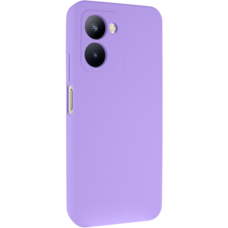 Чохол Silicone Cover Lakshmi Full Camera (AAA) для Realme C33, Бузковий / Dasheen, Силікон, купити оптом з доставкою