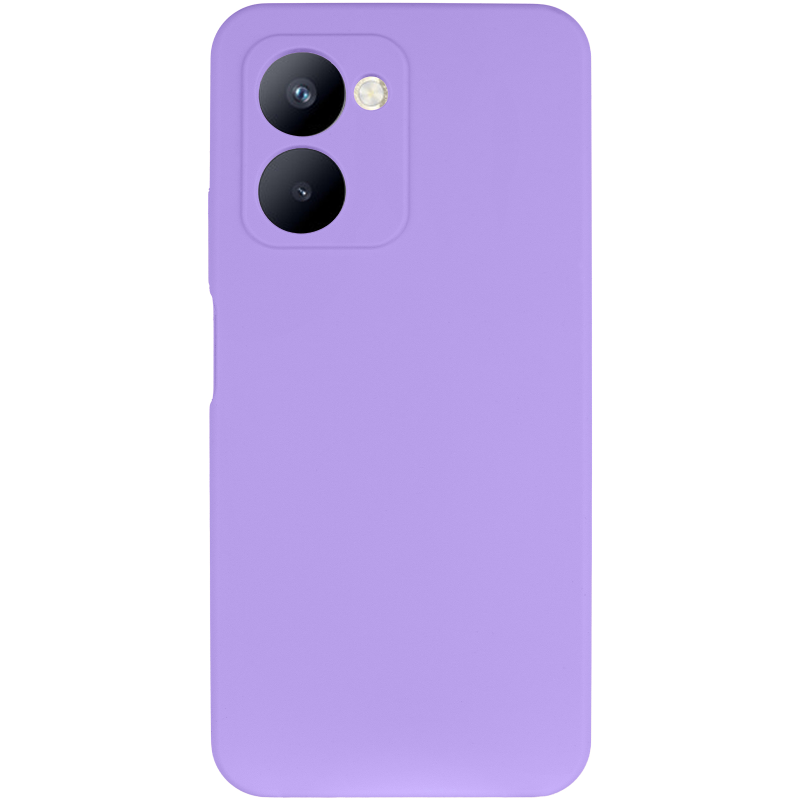 Чохол Silicone Cover Lakshmi Full Camera (AAA) для Realme C33, Бузковий / Dasheen 1, Силікон, купити оптом з доставкою