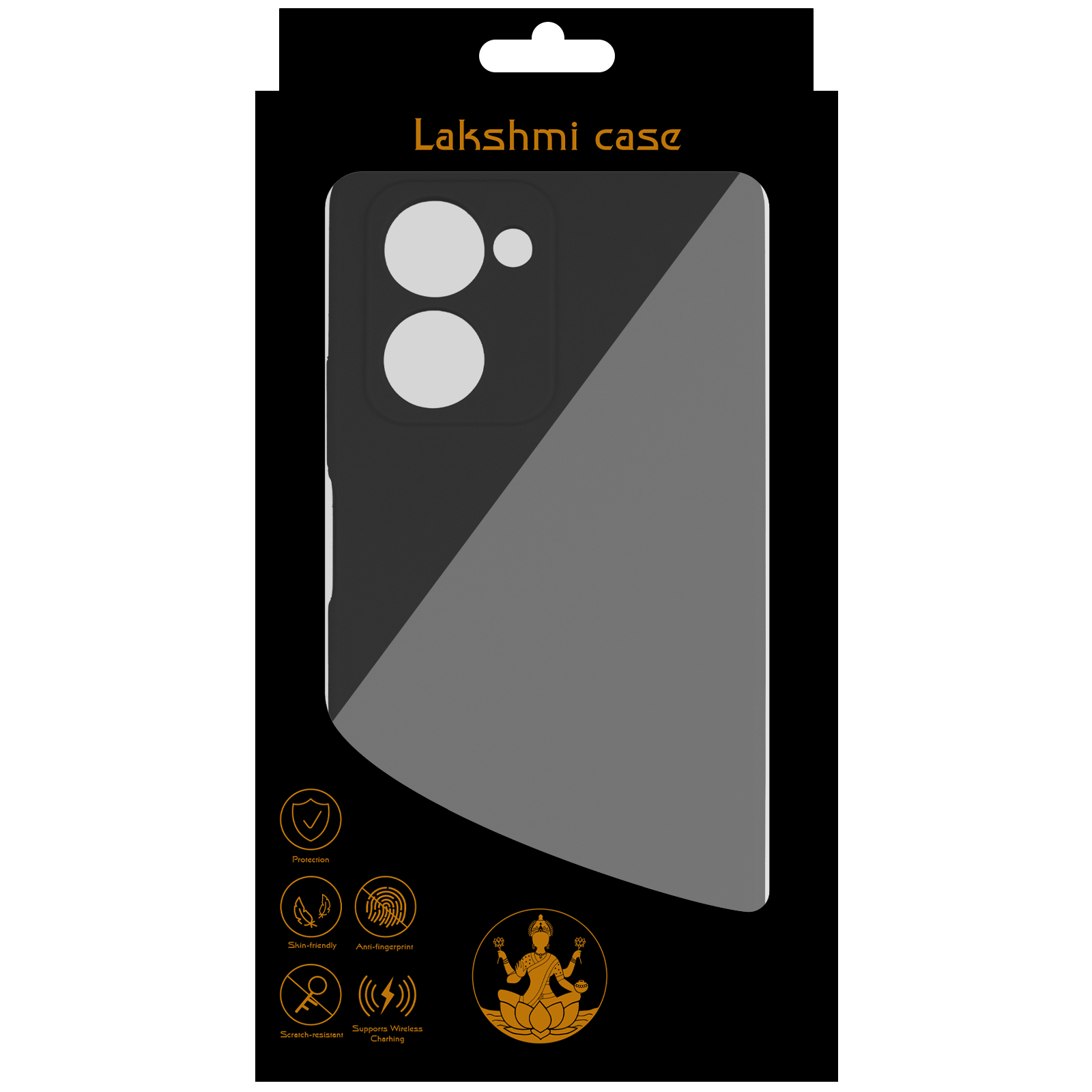 Чохол Silicone Cover Lakshmi Full Camera (AAA) для Realme C33, Чорний / Black 3, Силікон, купити оптом з доставкою