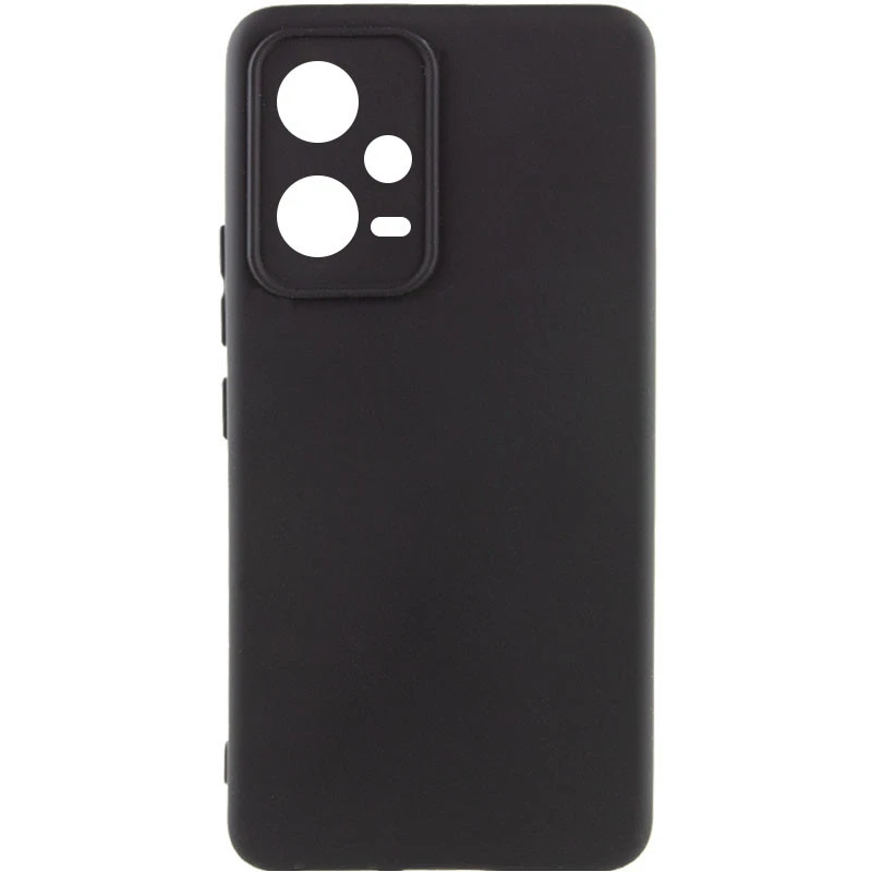Чехол Silicone Cover Lakshmi Full Camera (AAA) для Xiaomi Poco X5 5G / Redmi Note 12 5G, Черный / Black, Силикон, купить оптом с доставкой