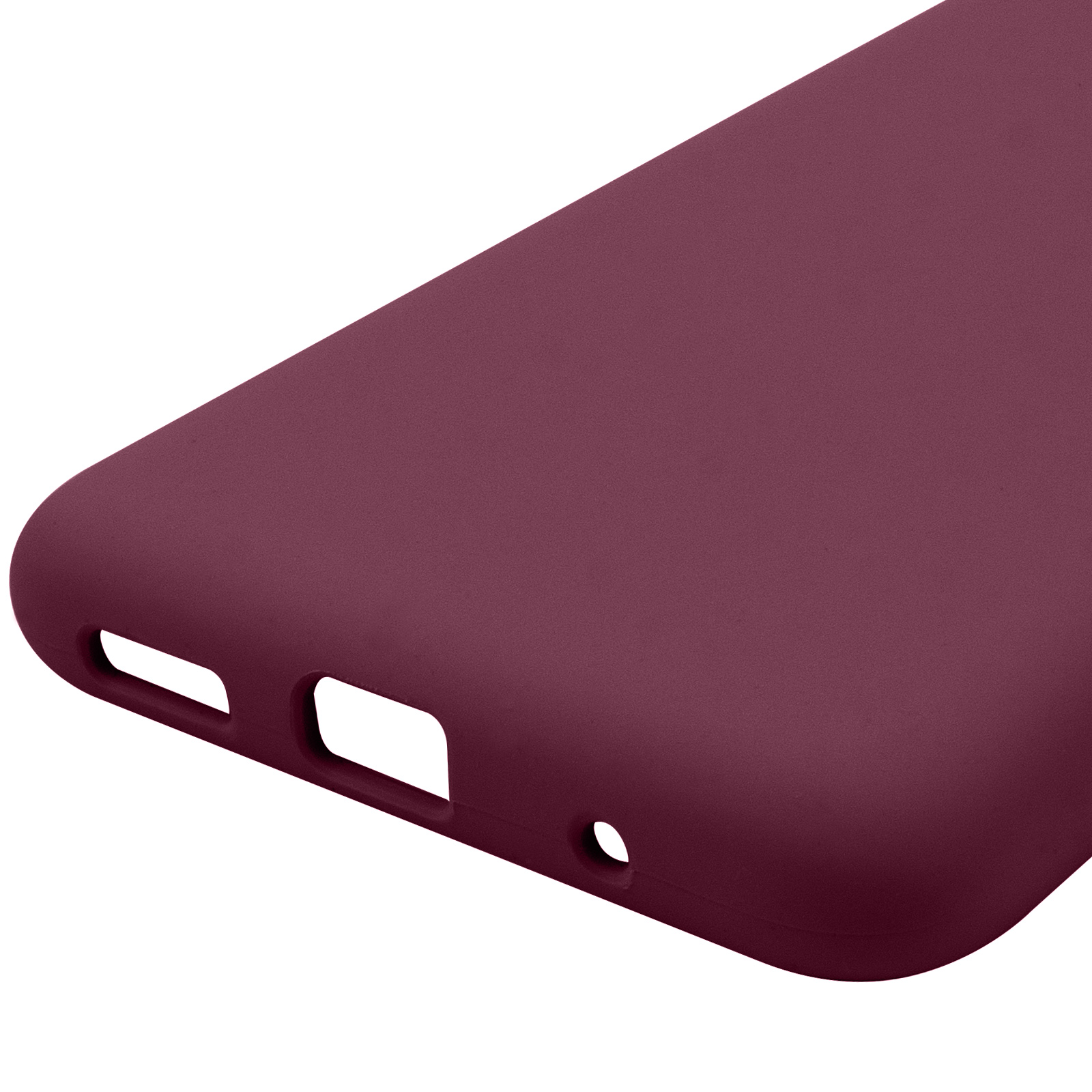 Чохол Silicone Cover Lakshmi Full Camera (AAA) для Motorola Moto E40, Бордовий / Plum 4, Силікон, купити оптом з доставкою