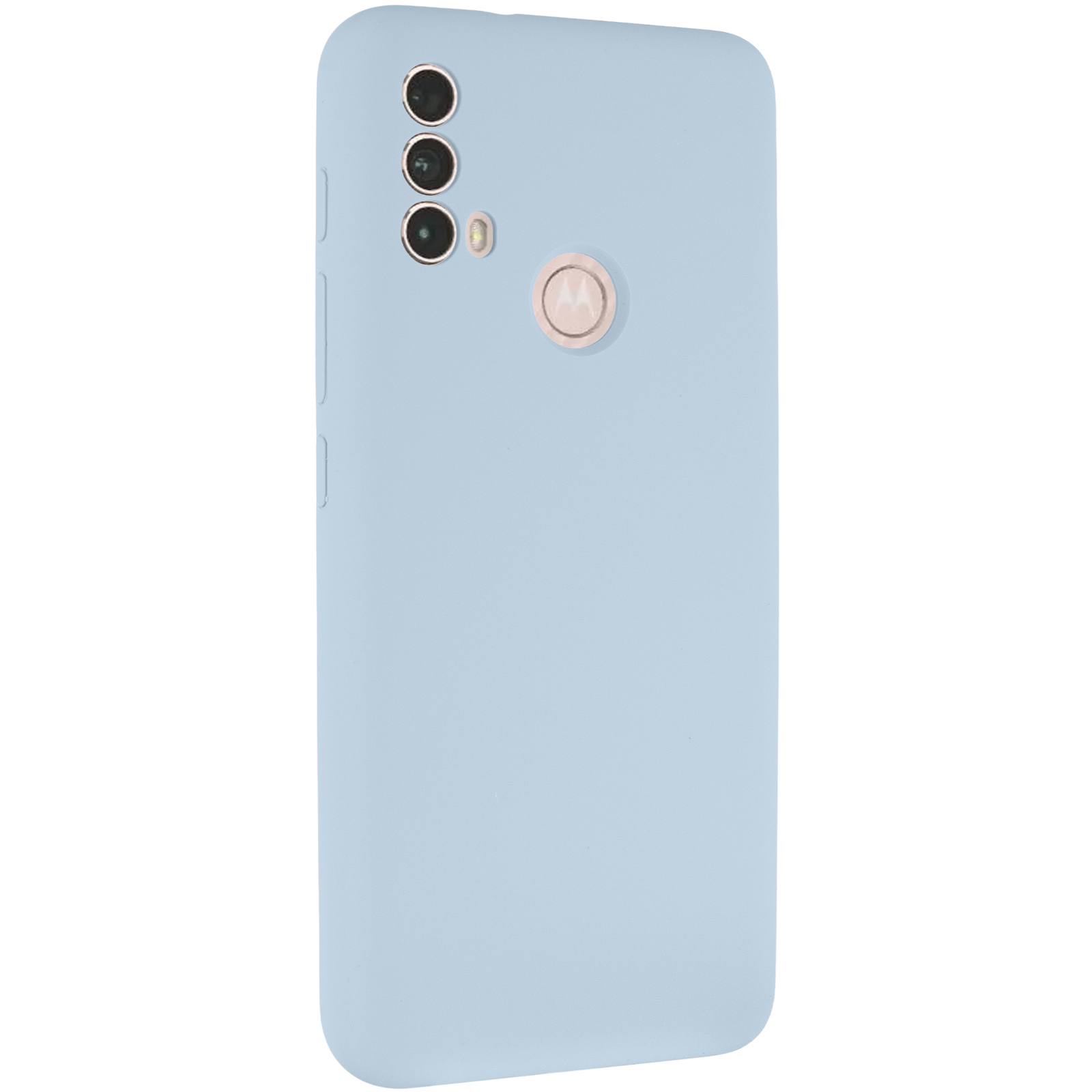 Чохол Silicone Cover Lakshmi Full Camera (AAA) для Motorola Moto E40, Блакитний / Sweet Blue, Силікон, купити оптом з доставкою