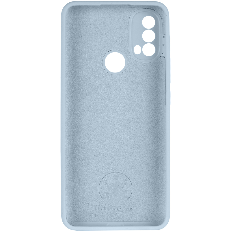 Чохол Silicone Cover Lakshmi Full Camera (AAA) для Motorola Moto E40, Блакитний / Sweet Blue 2, Силікон, купити оптом з доставкою
