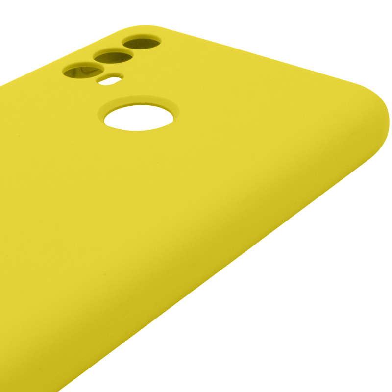 Чохол Silicone Cover Lakshmi Full Camera (AAA) для Motorola Moto E40, Жовтий / Yellow 3, Силікон, купити оптом з доставкою