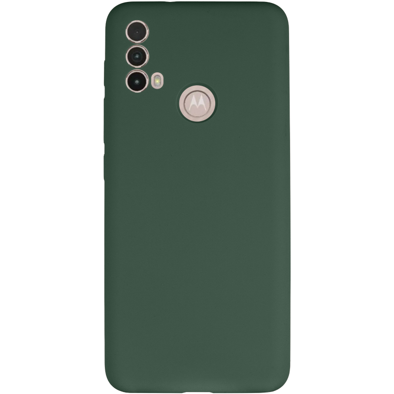 Чохол Silicone Cover Lakshmi Full Camera (AAA) для Motorola Moto E40, Зелений / Cyprus Green 1, Силікон, купити оптом з доставкою