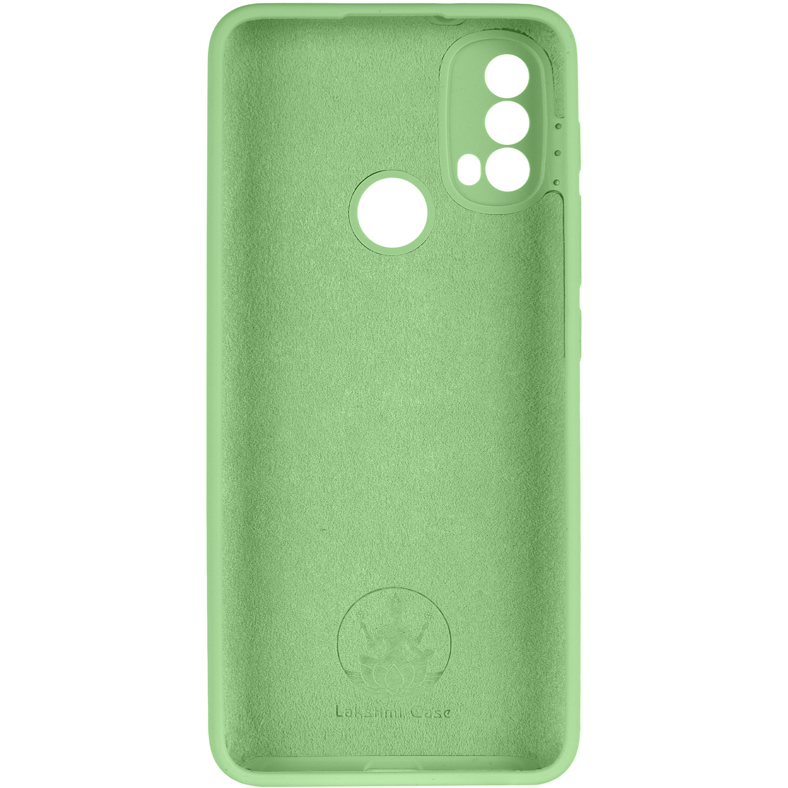 Чохол Silicone Cover Lakshmi Full Camera (AAA) для Motorola Moto E40, М'ятний / Mint 2, Силікон, купити оптом з доставкою