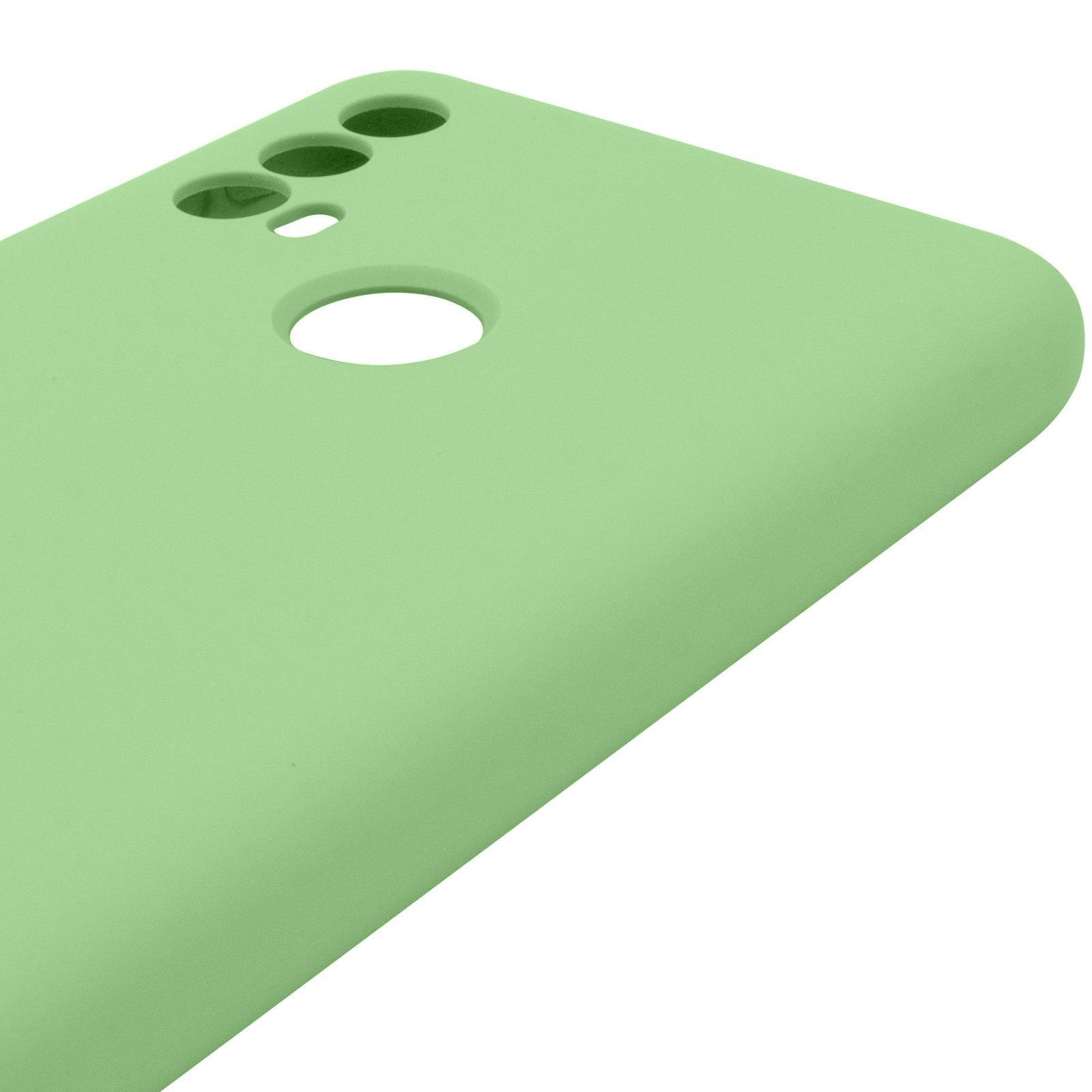 Чохол Silicone Cover Lakshmi Full Camera (AAA) для Motorola Moto E40, М'ятний / Mint 3, Силікон, купити оптом з доставкою