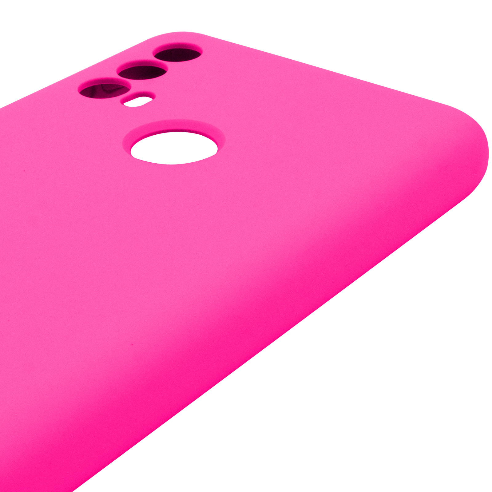 Чохол Silicone Cover Lakshmi Full Camera (AAA) для Motorola Moto E40, Рожевий / Barbie pink 3, Силікон, купити оптом з доставкою