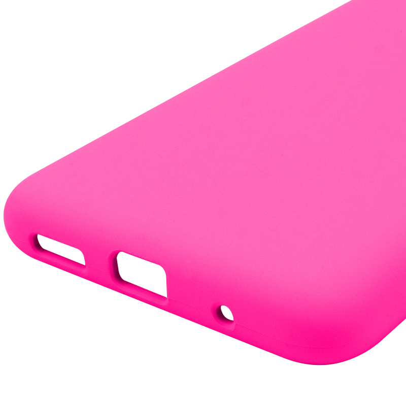 Чохол Silicone Cover Lakshmi Full Camera (AAA) для Motorola Moto E40, Рожевий / Barbie pink 4, Силікон, купити оптом з доставкою
