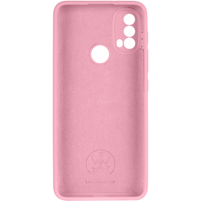 Чохол Silicone Cover Lakshmi Full Camera (AAA) для Motorola Moto E40, Рожевий / Light pink 2, Силікон, купити оптом з доставкою