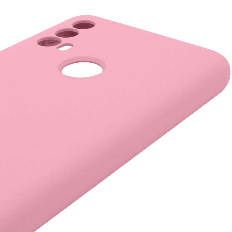 Чохол Silicone Cover Lakshmi Full Camera (AAA) для Motorola Moto E40, Рожевий / Light pink 3, Силікон, купити оптом з доставкою