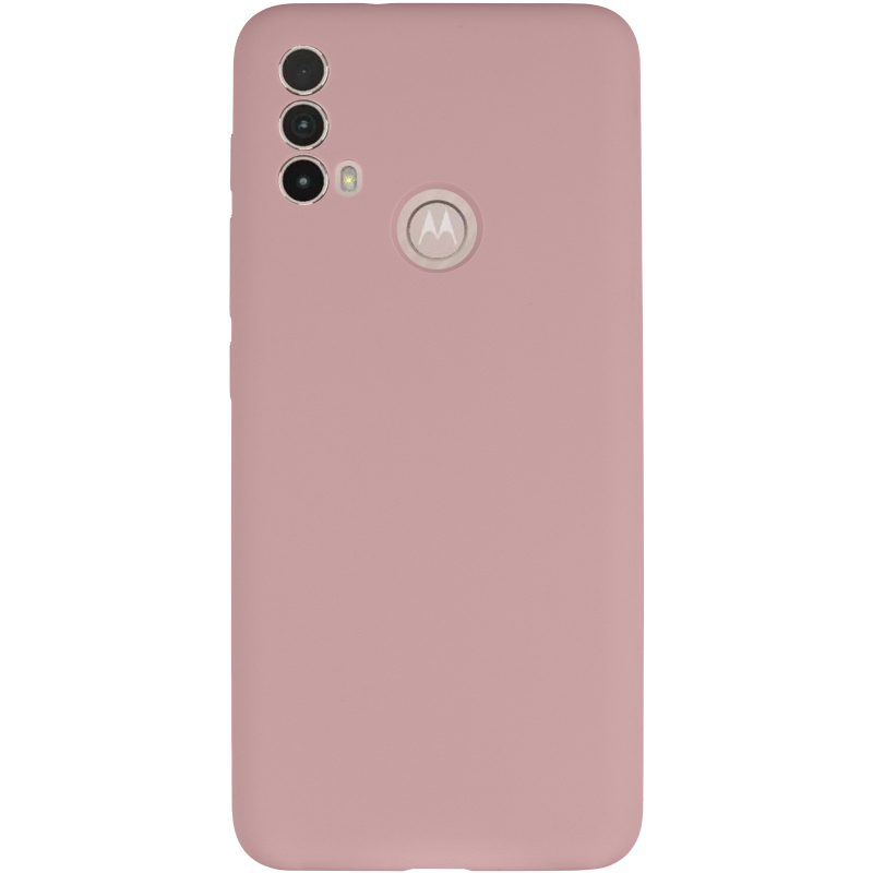 Чохол Silicone Cover Lakshmi Full Camera (AAA) для Motorola Moto E40, Рожевий / Pink Sand 1, Силікон, купити оптом з доставкою