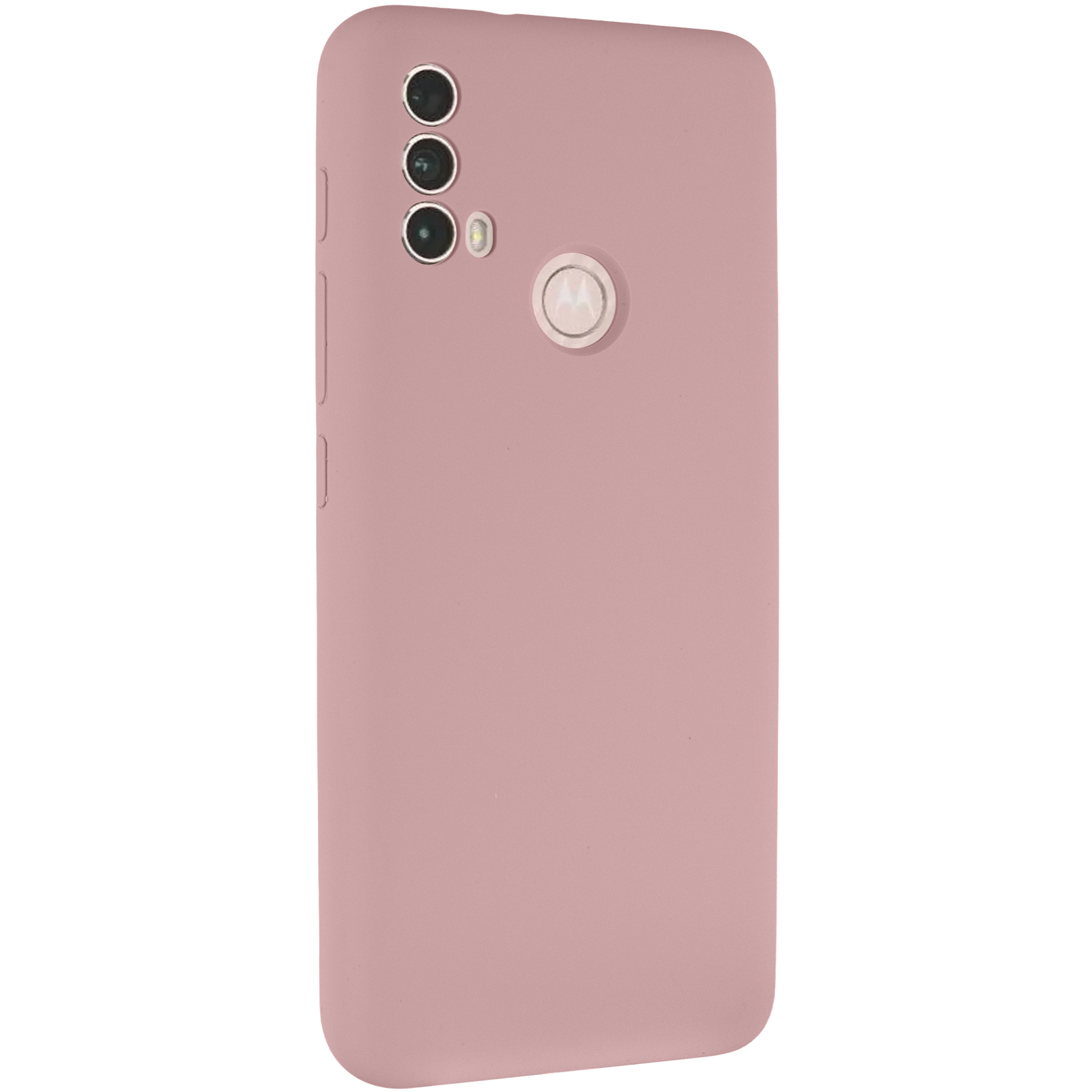Чохол Silicone Cover Lakshmi Full Camera (AAA) для Motorola Moto E40, Рожевий / Pink Sand, Силікон, купити оптом з доставкою
