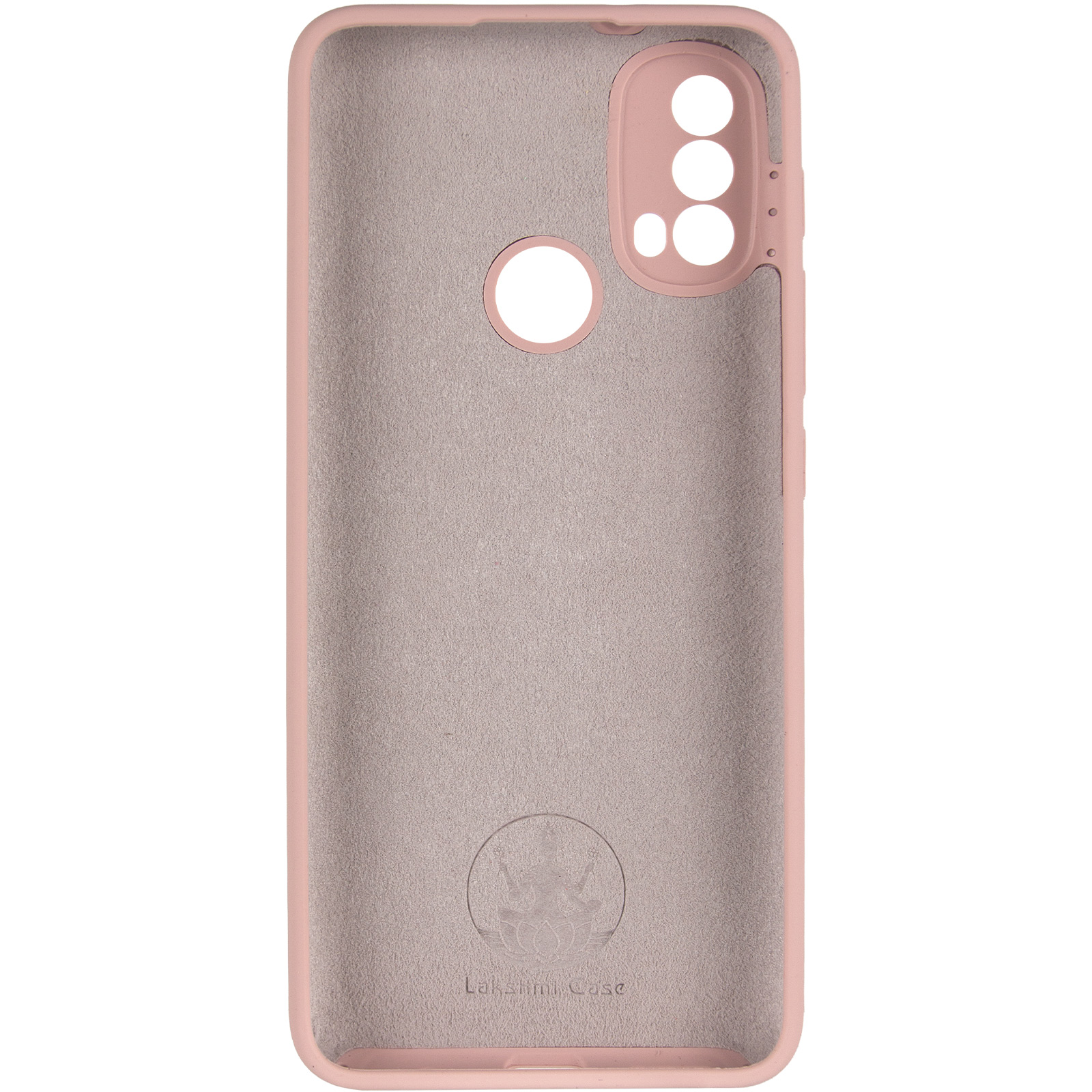 Чохол Silicone Cover Lakshmi Full Camera (AAA) для Motorola Moto E40, Рожевий / Pink Sand 2, Силікон, купити оптом з доставкою