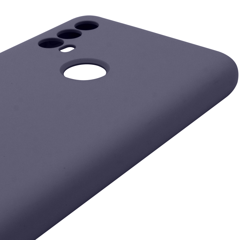 Чохол Silicone Cover Lakshmi Full Camera (AAA) для Motorola Moto E40, Сірий / Dark Gray 3, Силікон, купити оптом з доставкою