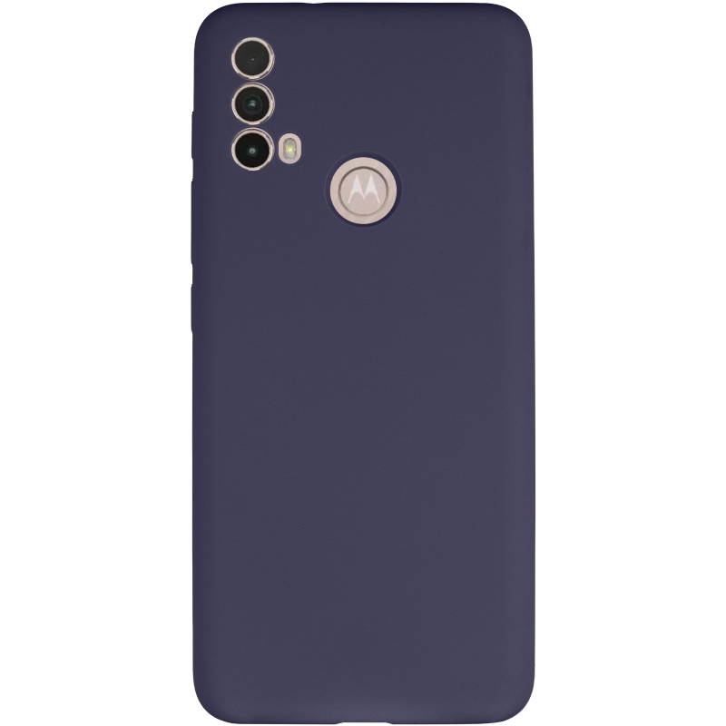 Чохол Silicone Cover Lakshmi Full Camera (AAA) для Motorola Moto E40, Темно-синій / Midnight blue 1, Силікон, купити оптом з доставкою