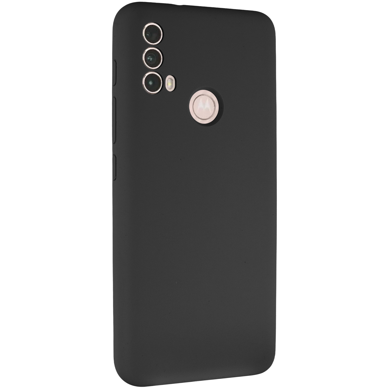 Чохол Silicone Cover Lakshmi Full Camera (AAA) для Motorola Moto E40, Чорний / Black, Силікон, купити оптом з доставкою