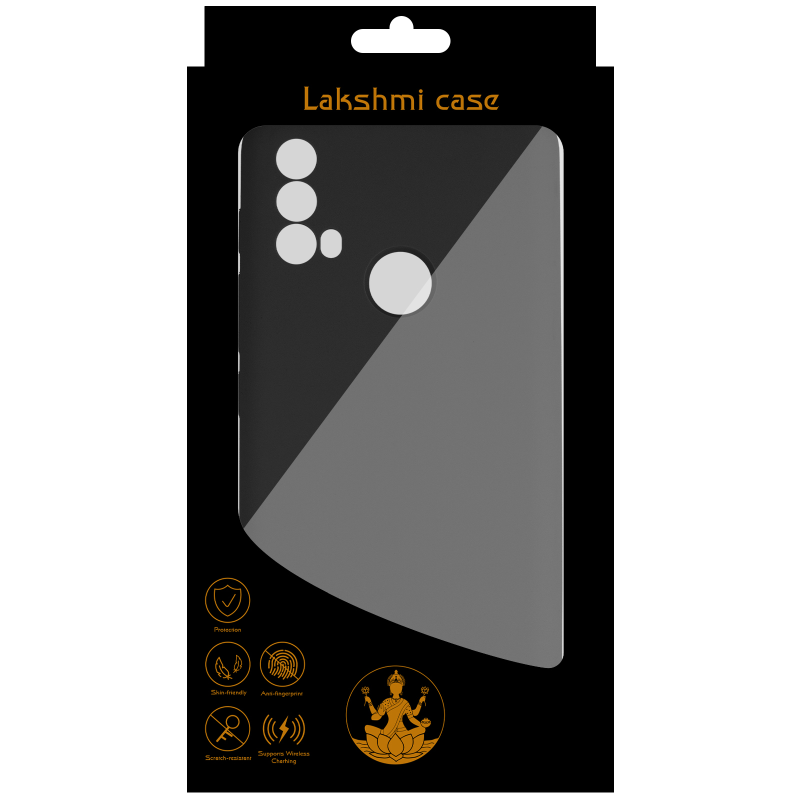 Чохол Silicone Cover Lakshmi Full Camera (AAA) для Motorola Moto E40, Чорний / Black 2, Силікон, купити оптом з доставкою