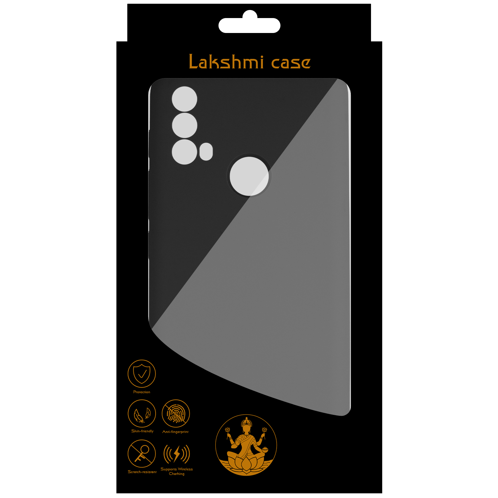 Чохол Silicone Cover Lakshmi Full Camera (AAA) для Motorola Moto E40, Чорний / Black 2, Силікон, купити оптом з доставкою