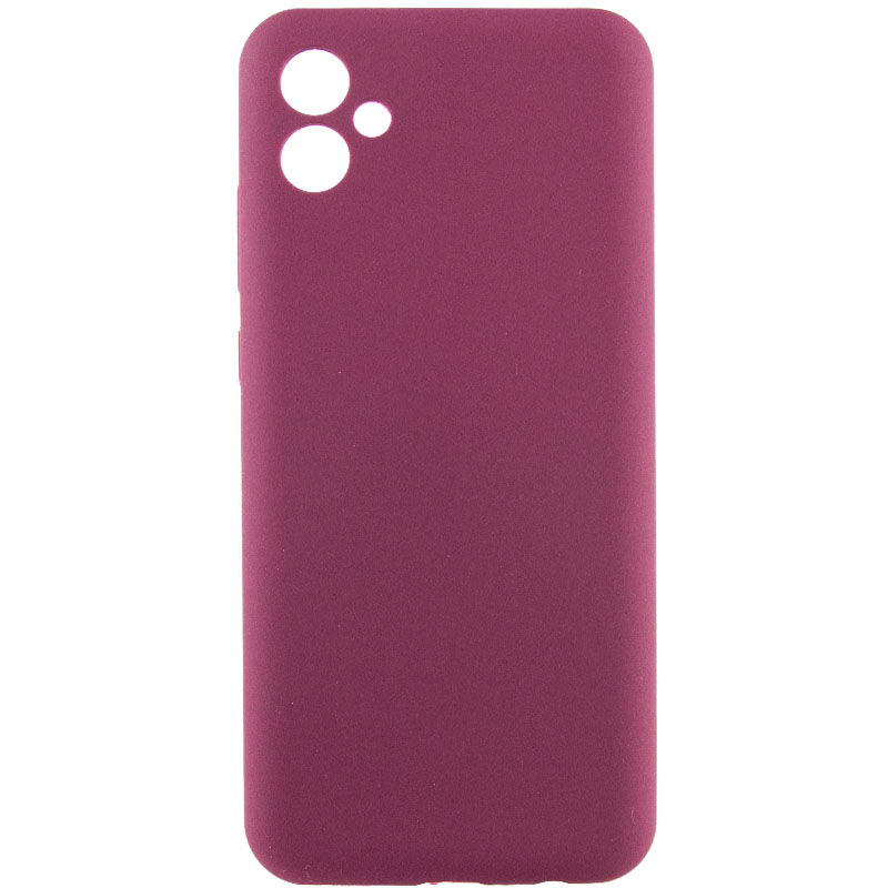 Чохол Silicone Cover Lakshmi Full Camera (AAA) для Samsung Galaxy A04e, Бордовий / Plum, Силікон, купити оптом з доставкою