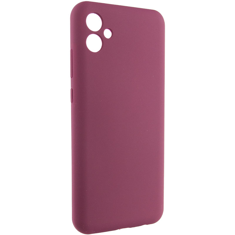 Чохол Silicone Cover Lakshmi Full Camera (AAA) для Samsung Galaxy A04e, Бордовий / Plum 1, Силікон, купити оптом з доставкою