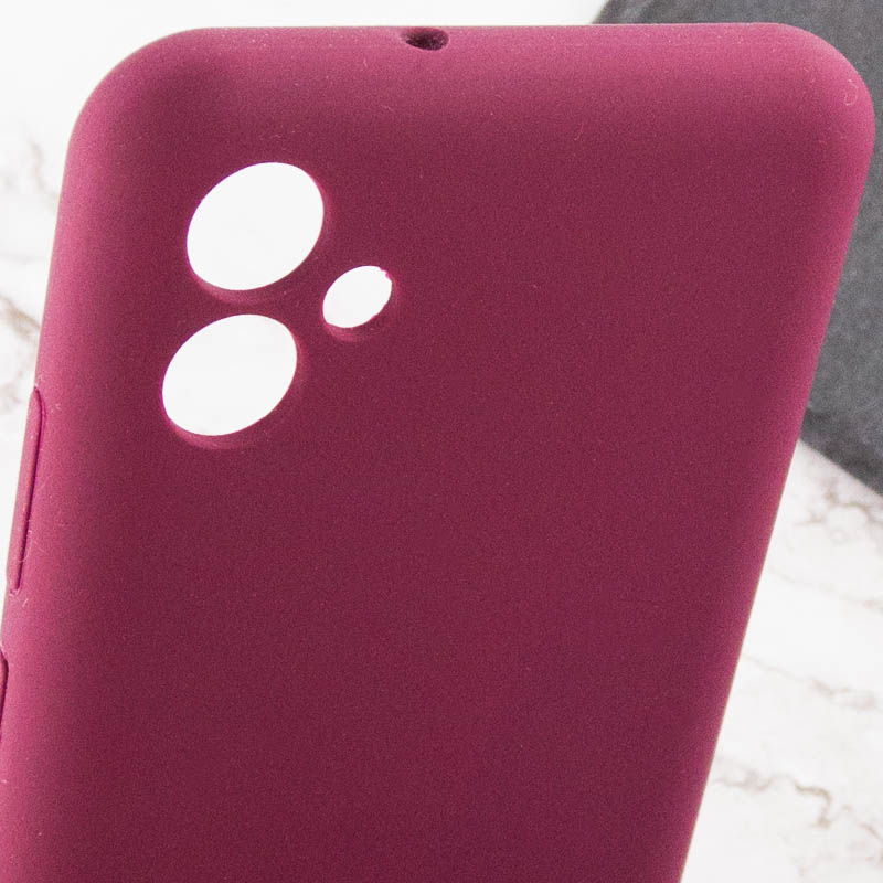 Чохол Silicone Cover Lakshmi Full Camera (AAA) для Samsung Galaxy A04e, Бордовий / Plum 5, Силікон, купити оптом з доставкою