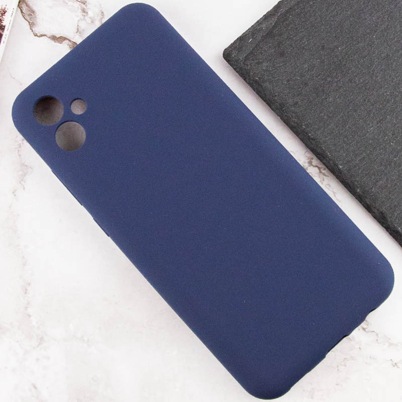 Чохол Silicone Cover Lakshmi Full Camera (AAA) для Samsung Galaxy A04e, Темно-синій / Midnight blue 4, Силікон, купити оптом з доставкою