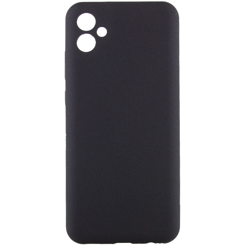 Чохол Silicone Cover Lakshmi Full Camera (AAA) для Samsung Galaxy A04e, Чорний / Black, Силікон, купити оптом з доставкою
