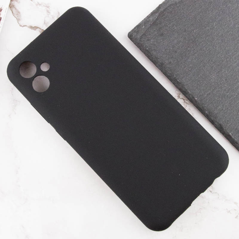 Чохол Silicone Cover Lakshmi Full Camera (AAA) для Samsung Galaxy A04e, Чорний / Black 4, Силікон, купити оптом з доставкою