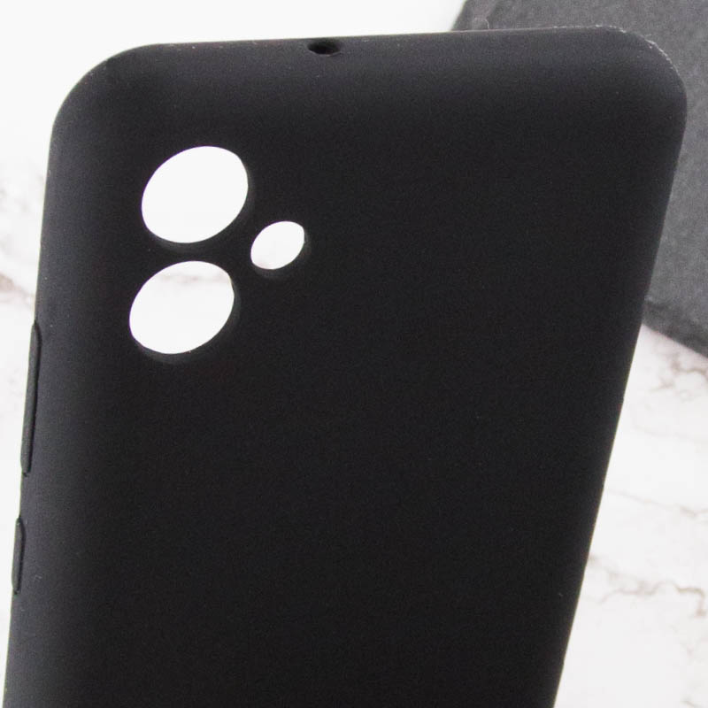 Чохол Silicone Cover Lakshmi Full Camera (AAA) для Samsung Galaxy A04e, Чорний / Black 5, Силікон, купити оптом з доставкою