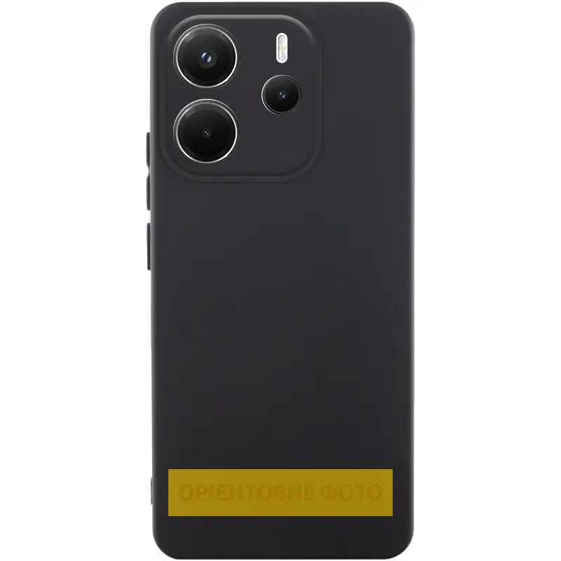 Чехол Silicone Cover Lakshmi Full Camera (AAA) для Xiaomi Redmi Note 12 Pro+ 5G, Черный / Black, Силикон, купить оптом с доставкой