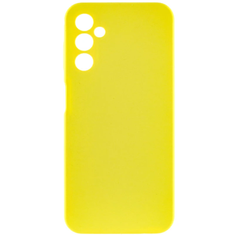 Чехол Silicone Cover Lakshmi Full Camera (AAA) для Samsung Galaxy A14 4G/5G, Желтый / Yellow, Силикон, купить оптом с доставкой