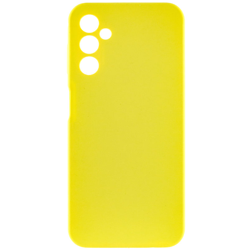 Чохол Silicone Cover Lakshmi Full Camera (AAA) для Samsung Galaxy A14 4G/5G, Жовтий / Yellow, Силікон, купити оптом з доставкою