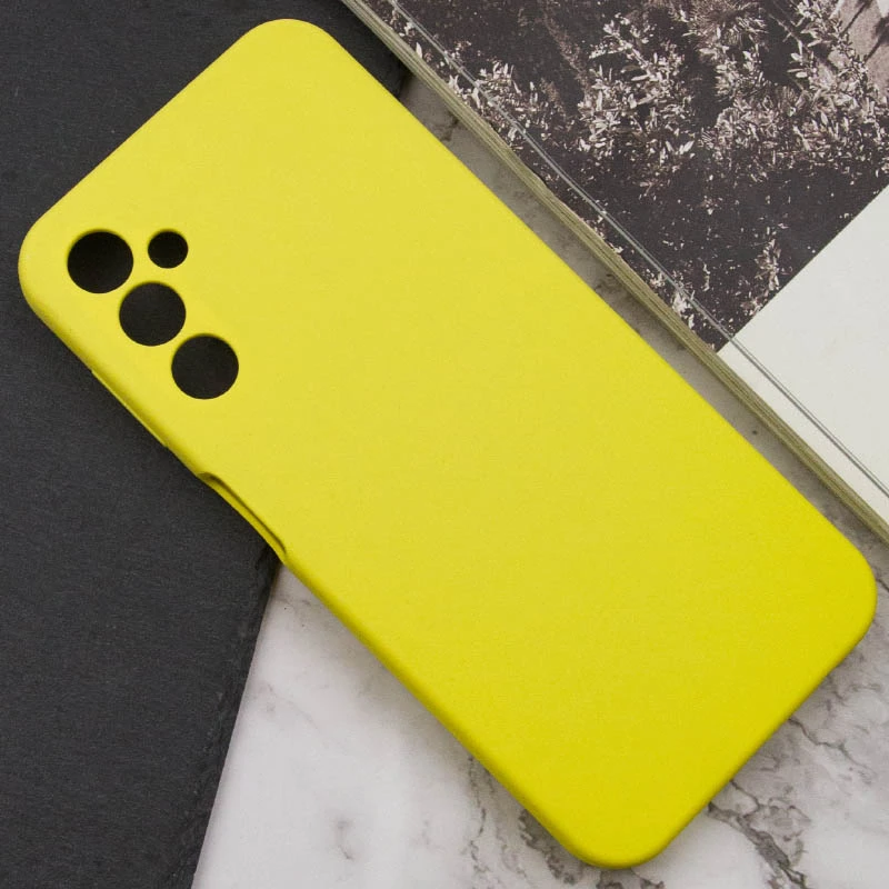 Чехол Silicone Cover Lakshmi Full Camera (AAA) для Samsung Galaxy A14 4G/5G, Желтый / Yellow 4, Силикон, купить оптом с доставкой