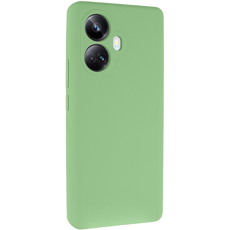Чохол Silicone Cover Lakshmi Full Camera (AAA) для Realme 10 Pro+, М'ятний / Mint, Силікон, купити оптом з доставкою