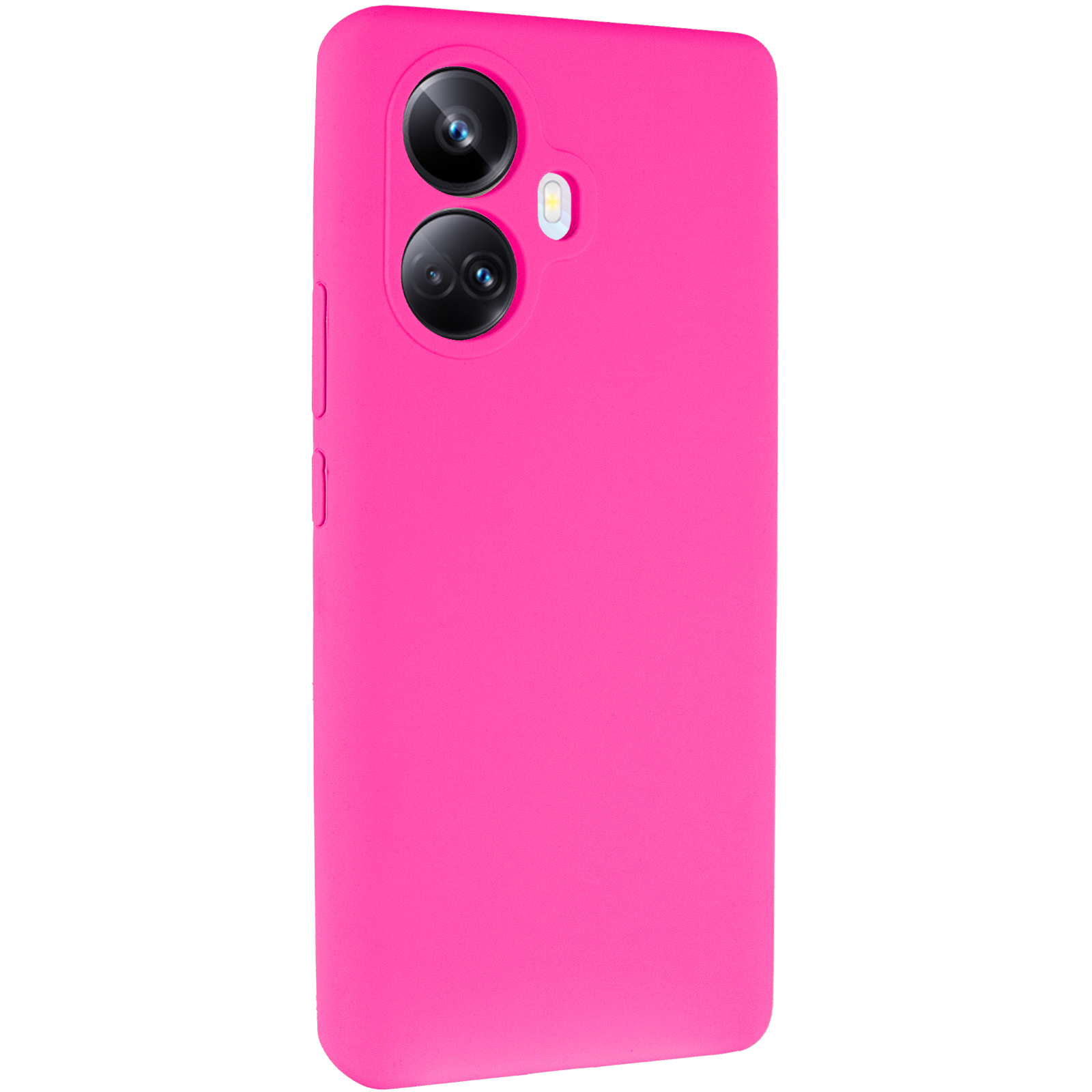 Чохол Silicone Cover Lakshmi Full Camera (AAA) для Realme 10 Pro+, Рожевий / Barbie pink, Силікон, купити оптом з доставкою