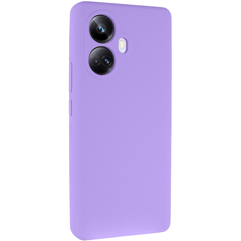 Чохол Silicone Cover Lakshmi Full Camera (AAA) для Realme 10 Pro+, Бузковий / Dasheen, Силікон, купити оптом з доставкою
