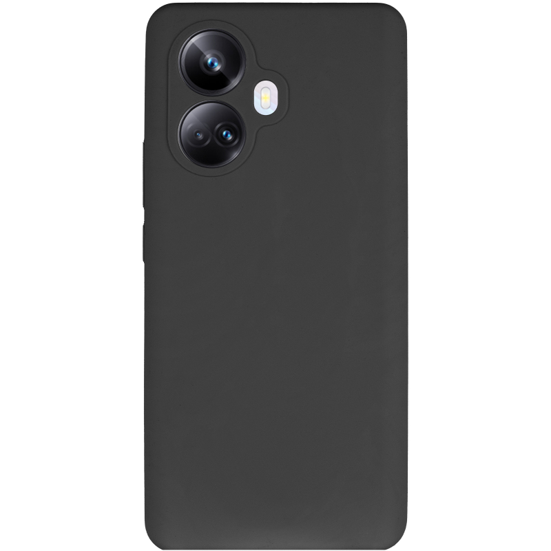 Чохол Silicone Cover Lakshmi Full Camera (AAA) для Realme 10 Pro+, Чорний / Black 1, Силікон, купити оптом з доставкою