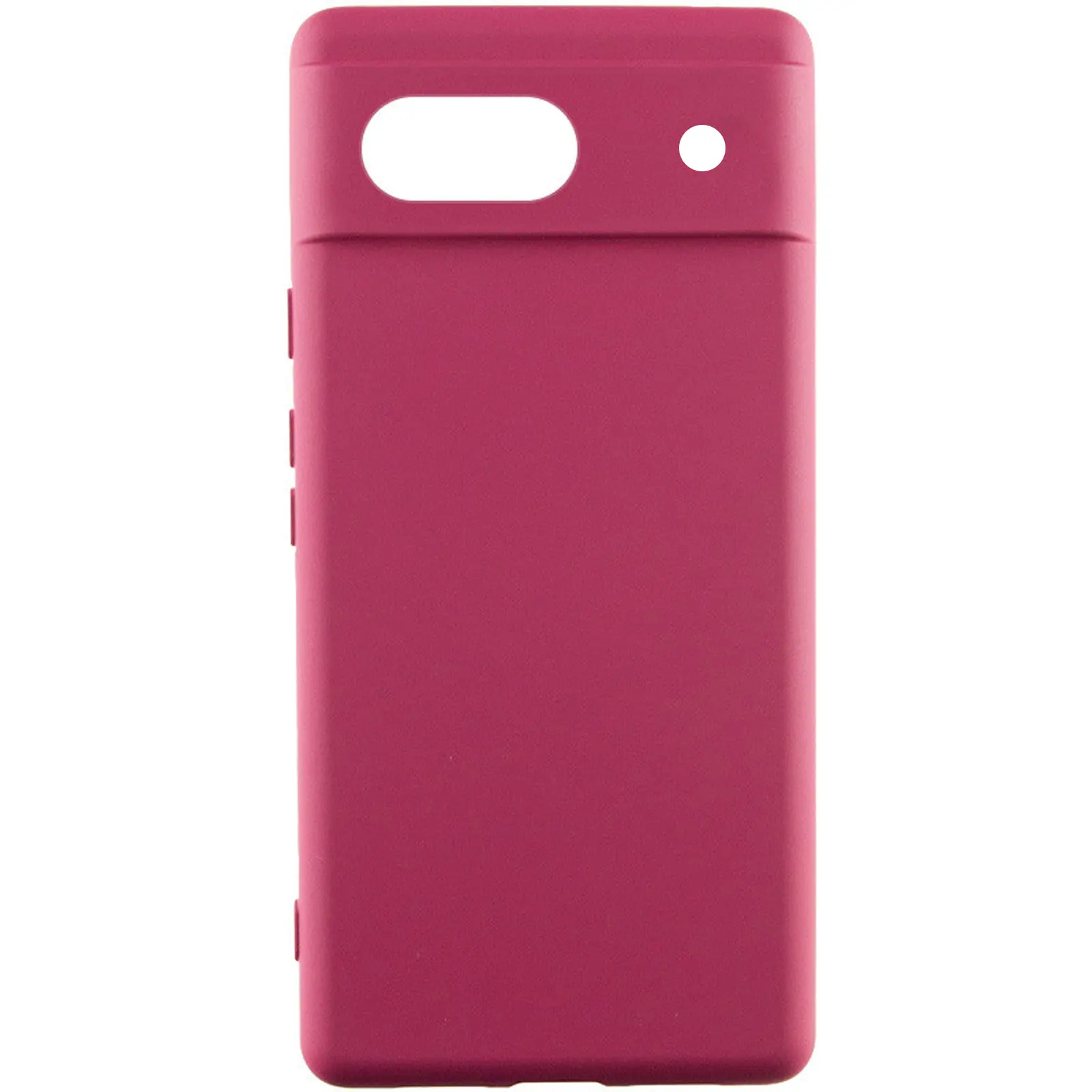 Чехол Silicone Cover Lakshmi Full Camera (AAA) для Google Pixel 7a, Бордовый / Plum, Силикон, купить оптом с доставкой